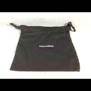 Dolce & Gabbana Drawstring Dust Bag 7.5 X 7.5” Black